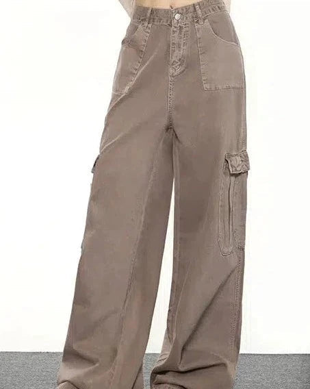Mina Workwear Cargo Style Jeans-korean-fashion-Jeans-Mina's Closet-OH Garments