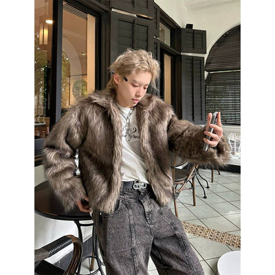Neco Casual Collared Fur Jacket-korean-fashion-Jacket-Neco's Closet-OH Garments