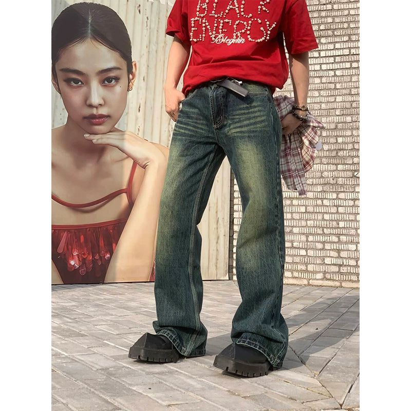 Neco Retro Fade Regular Jeans-korean-fashion-Jeans-Neco's Closet-OH Garments