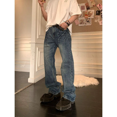Neco Side Whiskers Regular Jeans-korean-fashion-Jeans-Neco's Closet-OH Garments