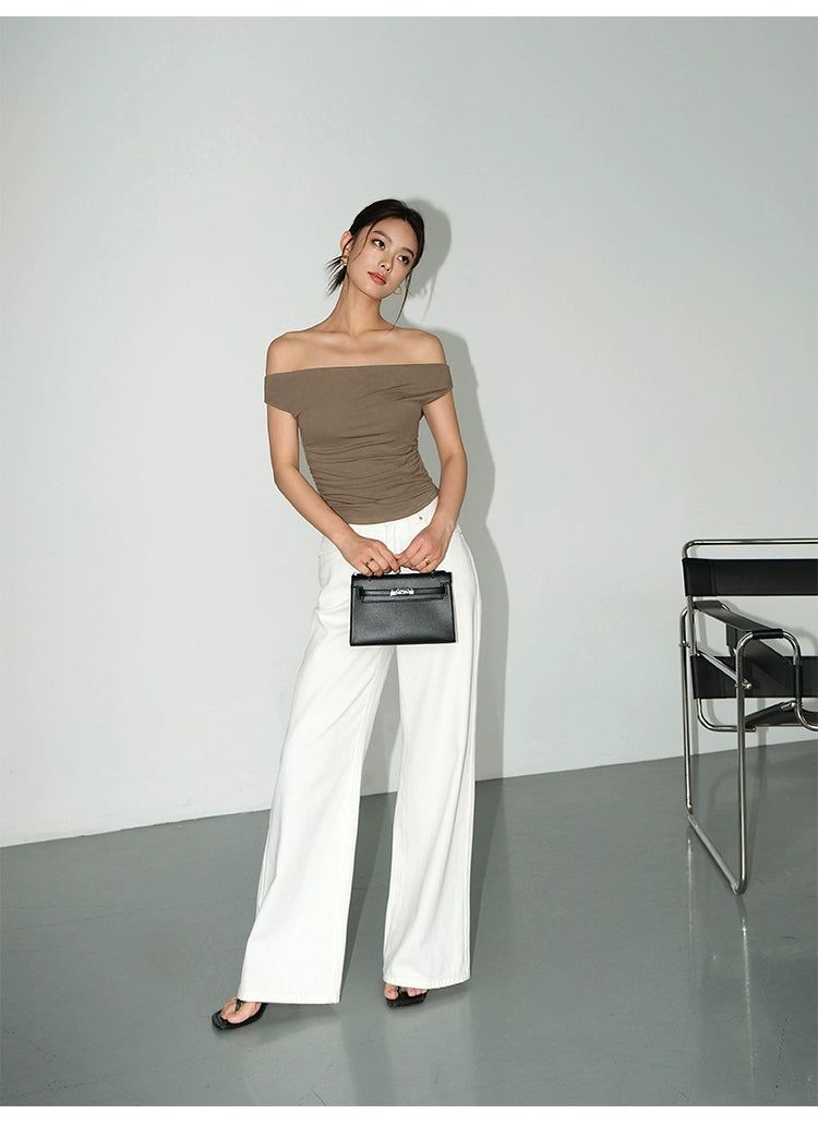 Neva Body Fit Off Shoulder Blouse-korean-fashion-Blouse-Neva's Closet-OH Garments