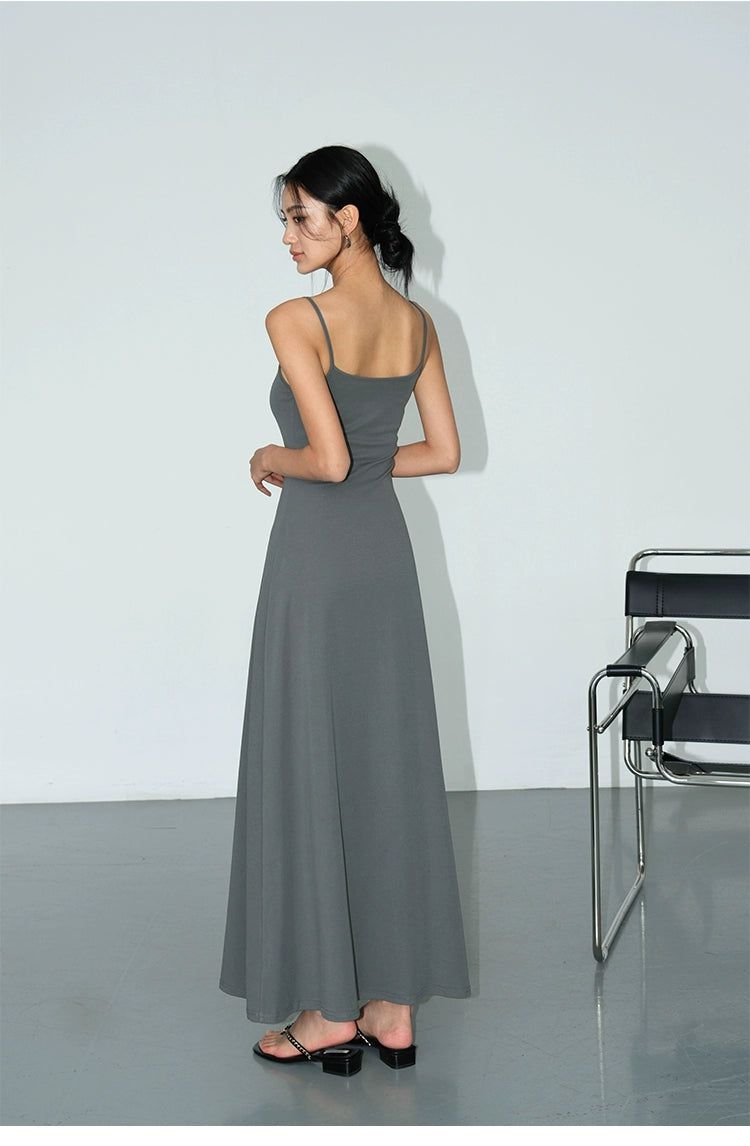 Neva Cami Slim Fit Long Dress-korean-fashion-Dress-Neva's Closet-OH Garments