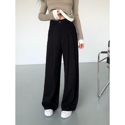 Neva Flowy Wide Pleats Trousers-korean-fashion-Pants-Neva's Closet-OH Garments