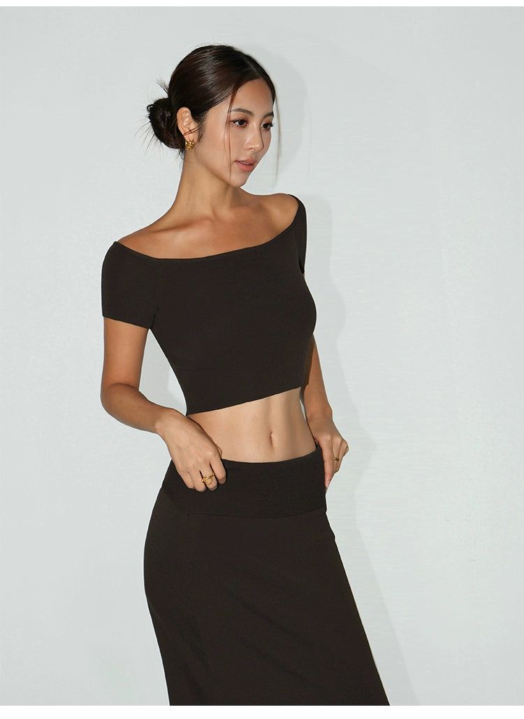Neva Solid Long A-Line Skirt-korean-fashion-Skirt-Neva's Closet-OH Garments