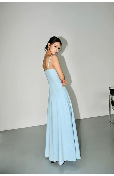 Neva Thin Strap Basic Long Dress-korean-fashion-Dress-Neva's Closet-OH Garments