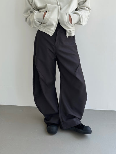 Nine Abstract Side Fold Pants-korean-fashion-Pants-Nine's Closet-OH Garments