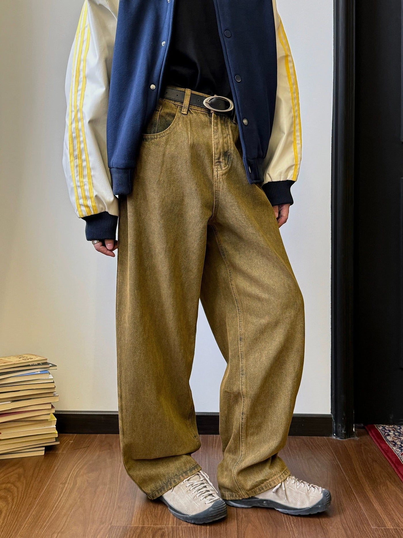 Nine Bootcut Washed Comfty Jeans-korean-fashion-Jeans-Nine's Closet-OH Garments