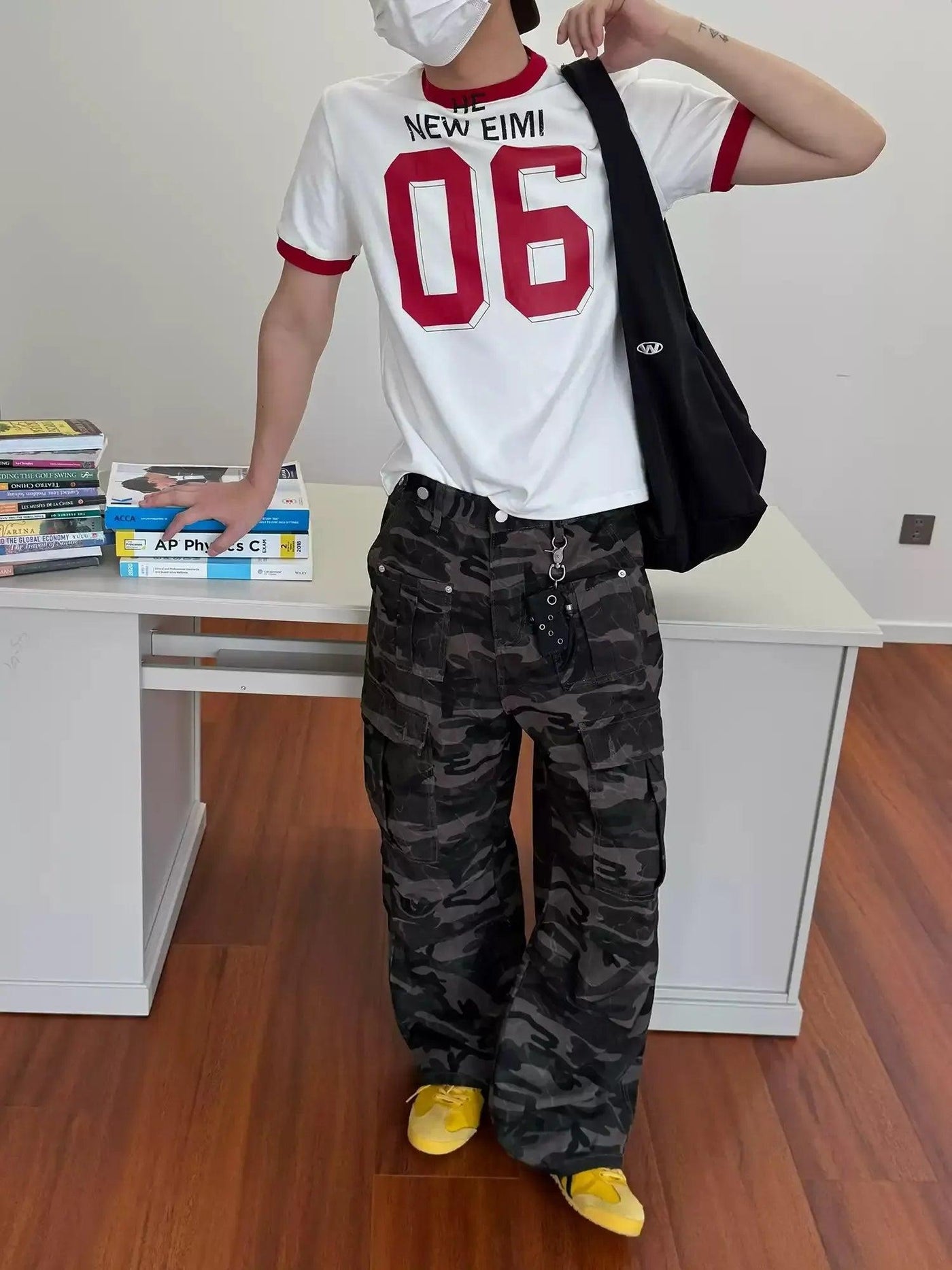 Nine Camouflage Cargo Pants-korean-fashion-Pants-Nine's Closet-OH Garments