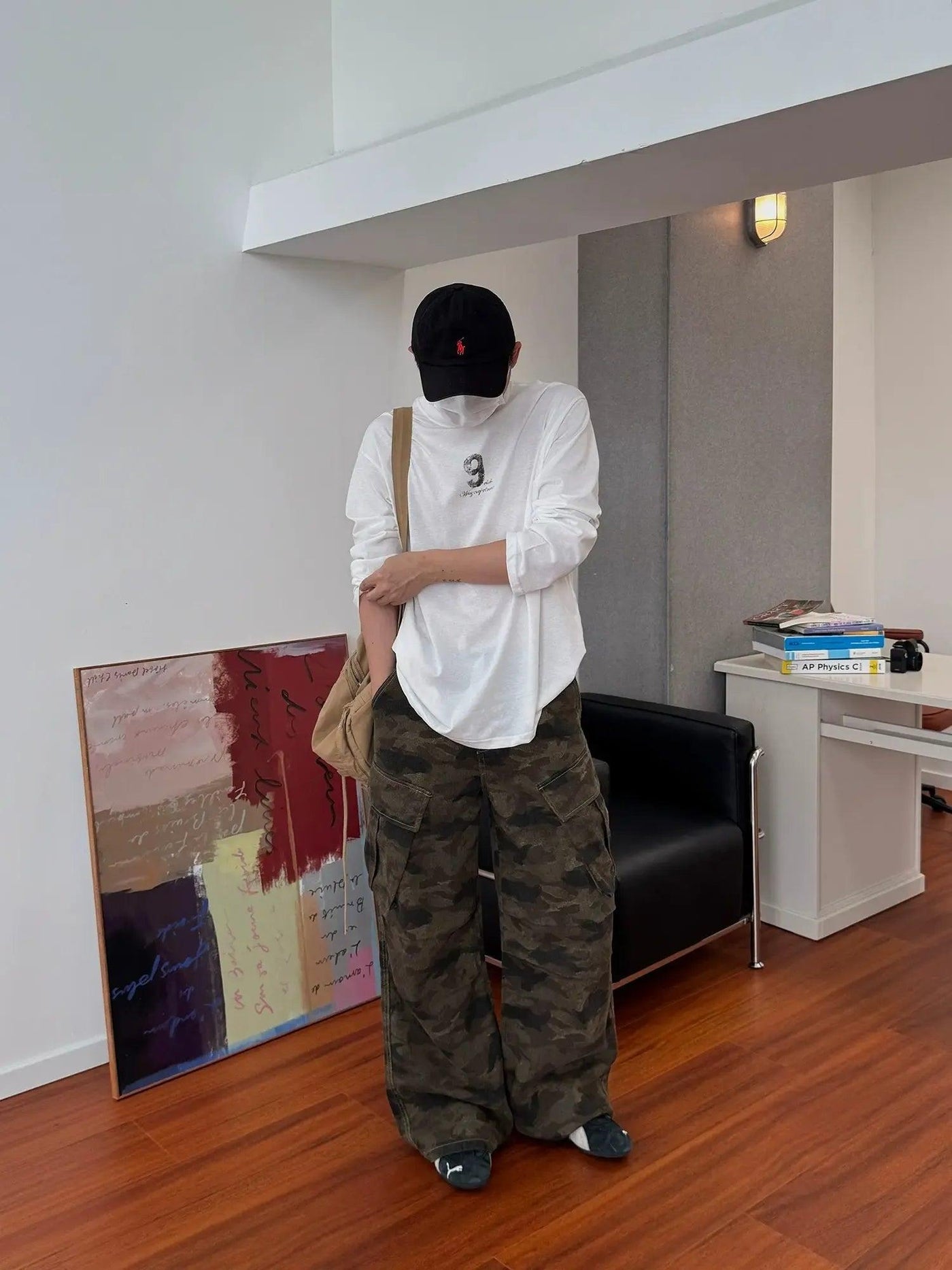Nine Camouflage Mutli-Pockets Cargo Pants-korean-fashion-Pants-Nine's Closet-OH Garments