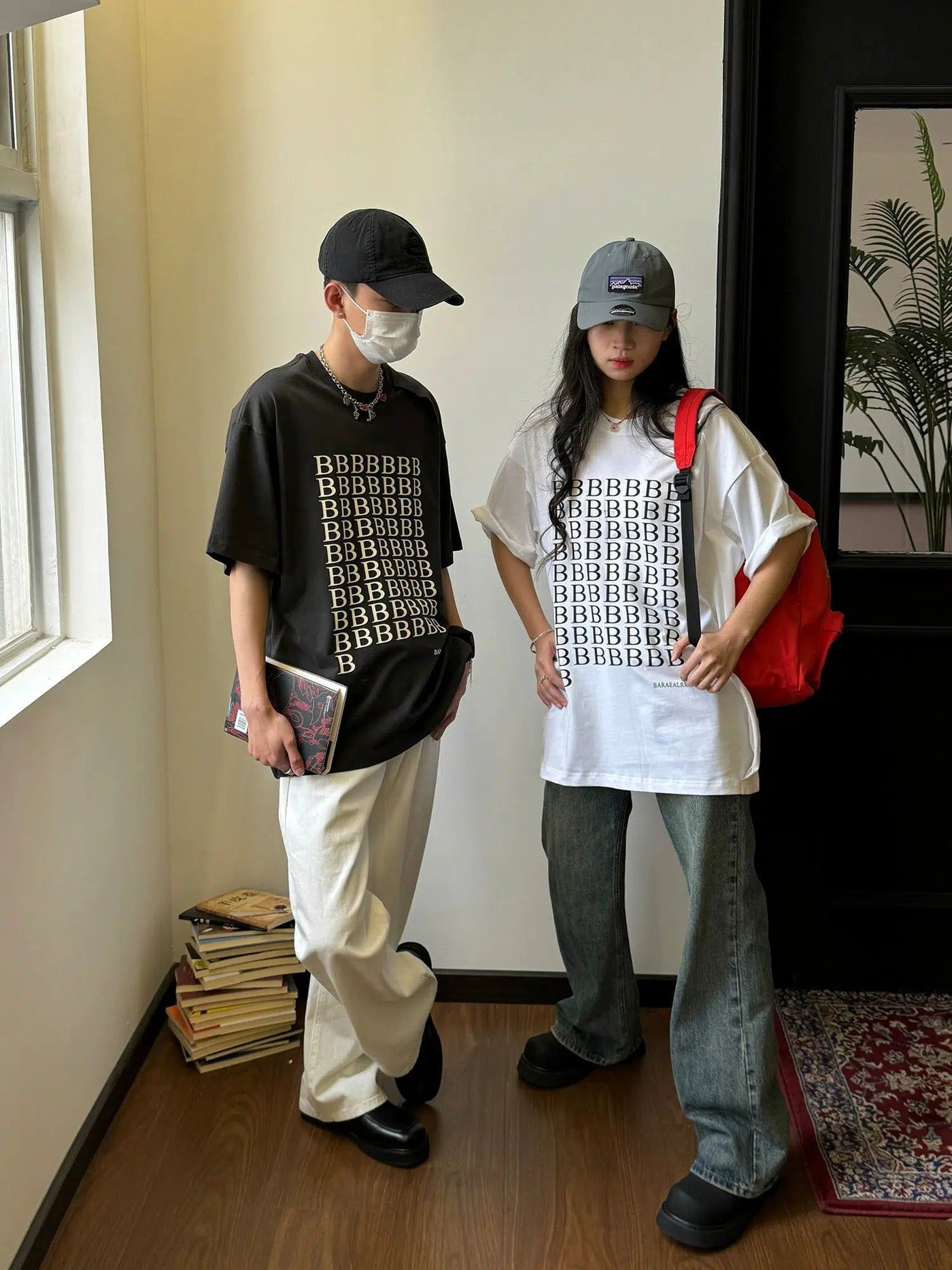 Nine Casual Letter Printed T-Shirt-korean-fashion-T-Shirt-Nine's Closet-OH Garments