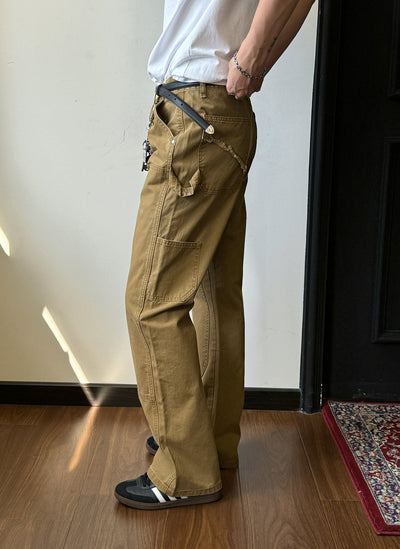 Nine Casual Patched Jeans-korean-fashion-Jeans-Nine's Closet-OH Garments