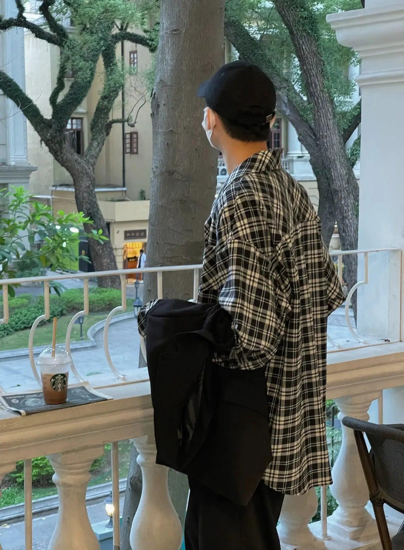 Nine Casual Plaid Pattern Shirt-korean-fashion-Shirt-Nine's Closet-OH Garments