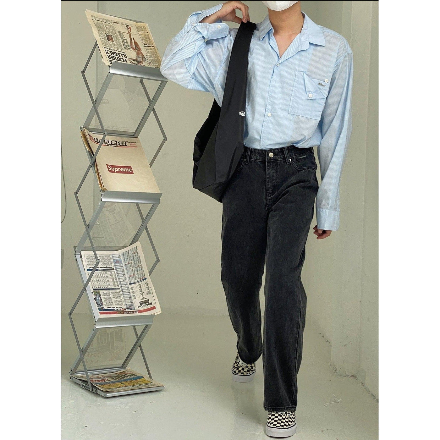 Nine Casual Regular Fit Jeans-korean-fashion-Jeans-Nine's Closet-OH Garments