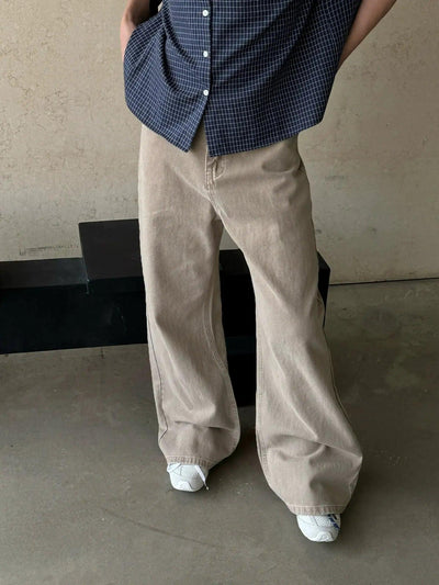 Nine Clean Fit Straight Jeans-korean-fashion-Jeans-Nine's Closet-OH Garments