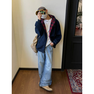 Nine Color Block Paris Style Jeans-korean-fashion-Jeans-Nine's Closet-OH Garments