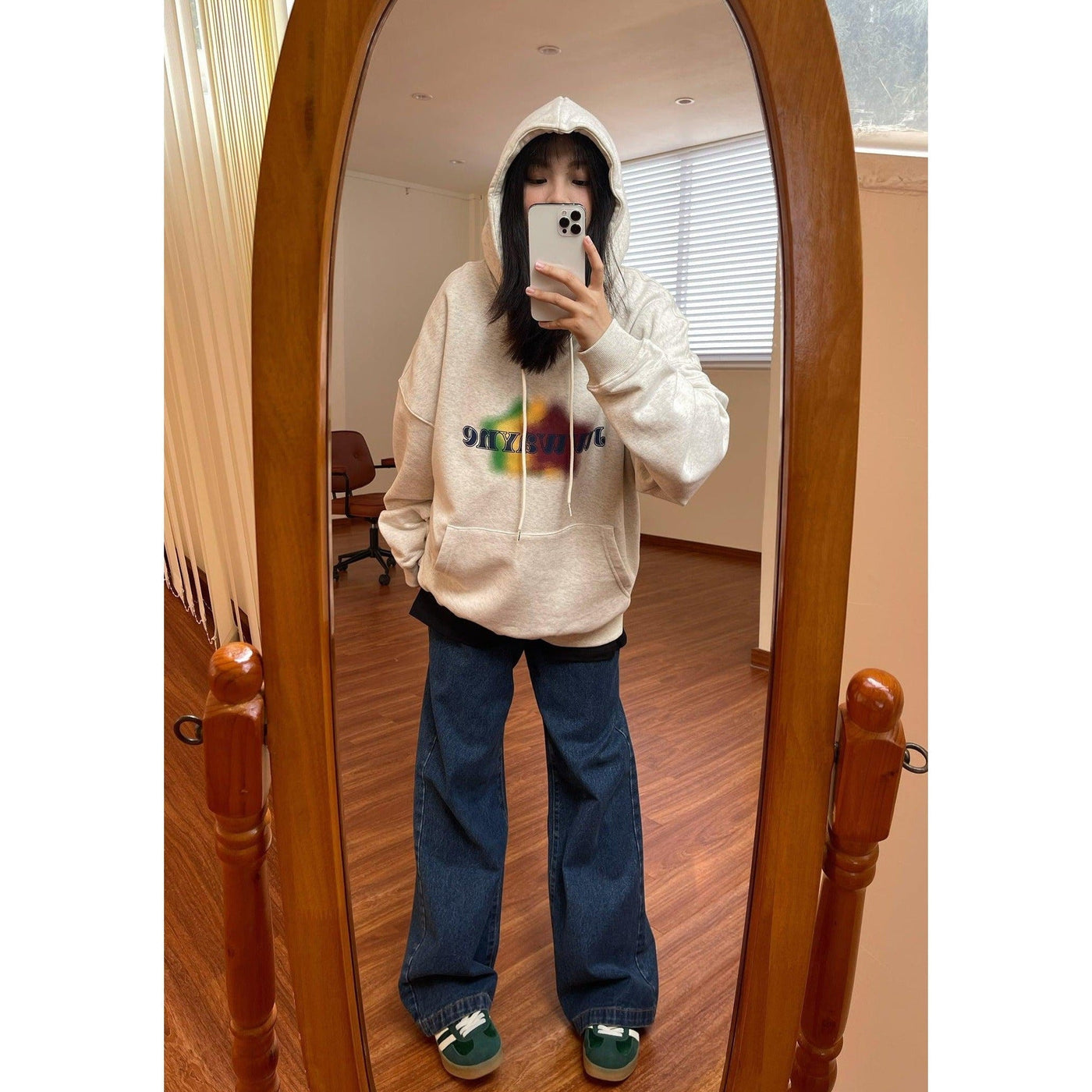 Nine Color Blur Hoodie-korean-fashion-Hoodie-Nine's Closet-OH Garments
