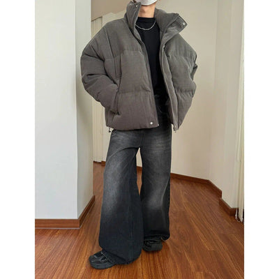 Nine Corduroy Puffer Jacket-korean-fashion-Jacket-Nine's Closet-OH Garments
