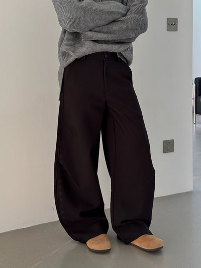 Nine Curved Wide Pants-korean-fashion-Pants-Nine's Closet-OH Garments