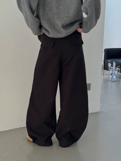 Nine Curved Wide Pants-korean-fashion-Pants-Nine's Closet-OH Garments