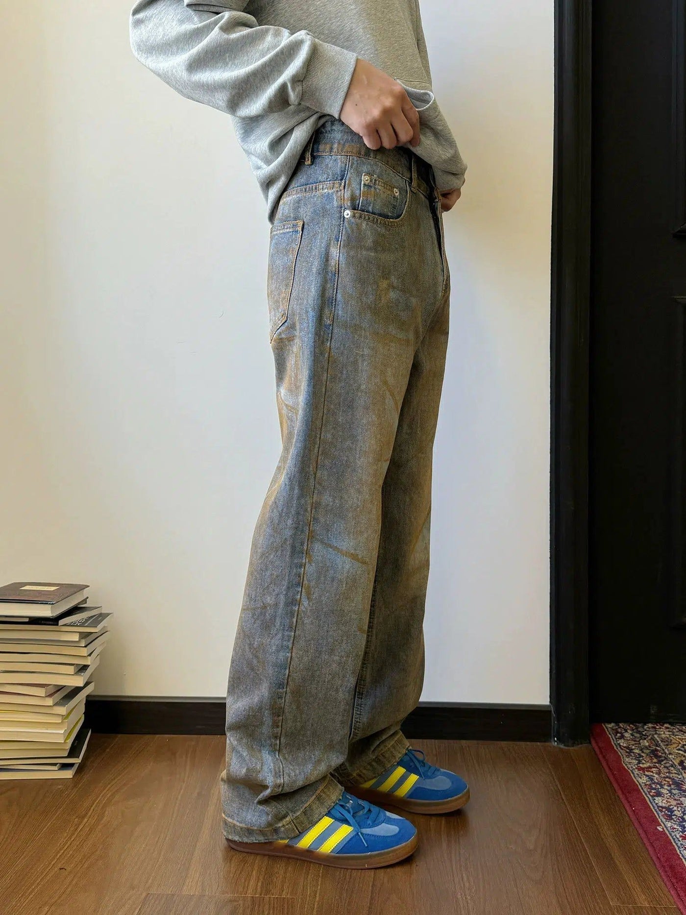 Nine Dirty Dyed Jeans-korean-fashion-Jeans-Nine's Closet-OH Garments