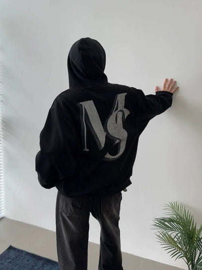 Nine Dog Document Graphic Hoodie-korean-fashion-Hoodie-Nine's Closet-OH Garments