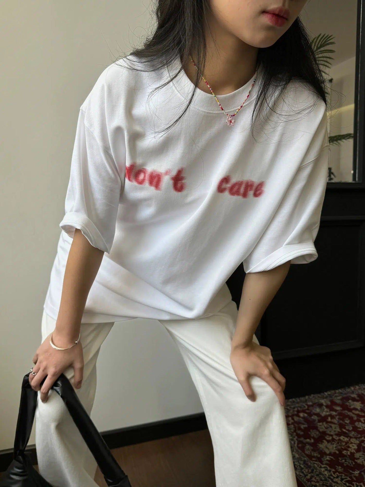Nine Don't Care T-Shirt-korean-fashion-T-Shirt-Nine's Closet-OH Garments