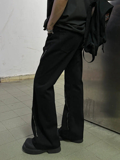 Nine Double Zippered Jeans-korean-fashion-Jeans-Nine's Closet-OH Garments