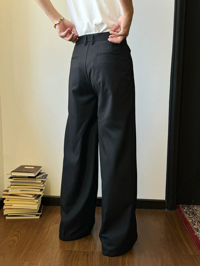 Nine Drape Pleated Trousers-korean-fashion-Trousers-Nine's Closet-OH Garments