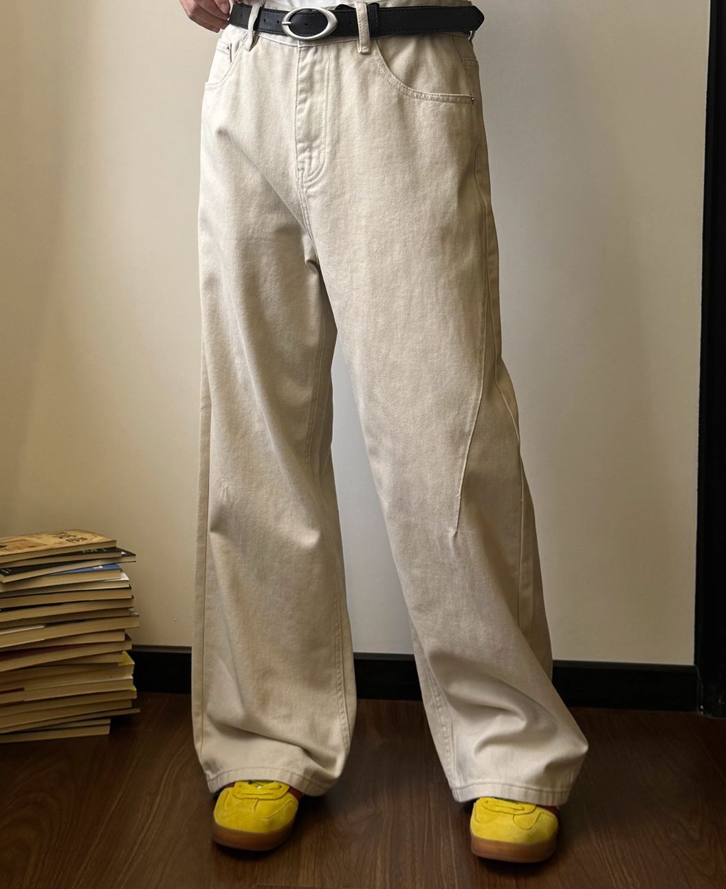 Nine Drapey Wide Leg Jeans-korean-fashion-Jeans-Nine's Closet-OH Garments