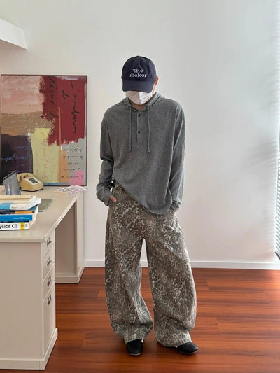 Nine Drawstring Hooded Textured T-Shirt-korean-fashion-T-Shirt-Nine's Closet-OH Garments