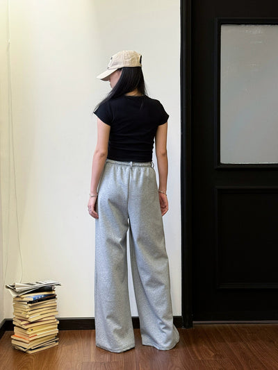 Nine Elastic Belt Line Sweatpants-korean-fashion-Pants-Nine's Closet-OH Garments