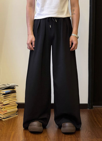Nine Elastic Belt Line Sweatpants-korean-fashion-Pants-Nine's Closet-OH Garments
