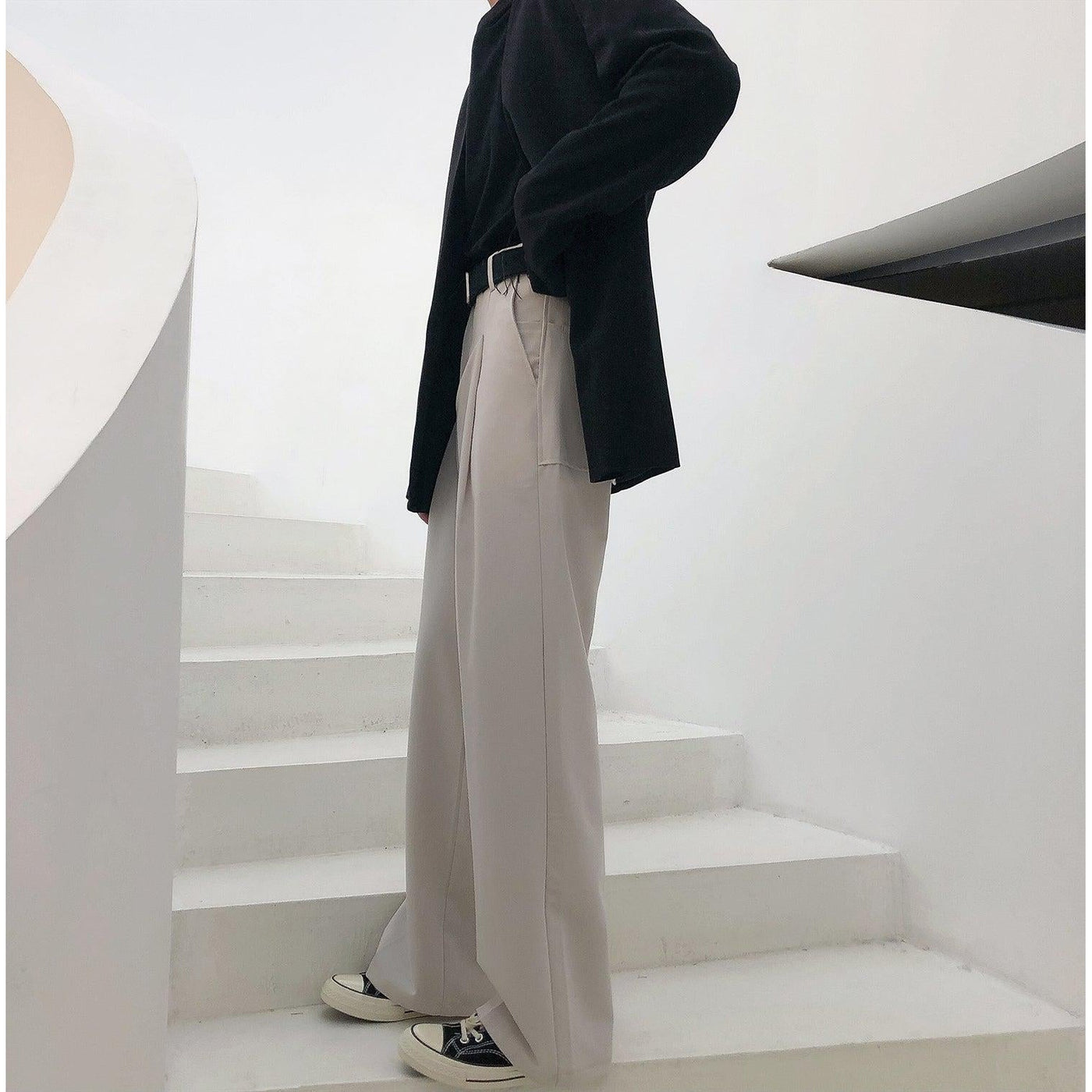 Nine Essential Bootcut Trousers-korean-fashion-Pants-Nine's Closet-OH Garments