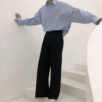 Nine Essential Bootcut Trousers-korean-fashion-Pants-Nine's Closet-OH Garments