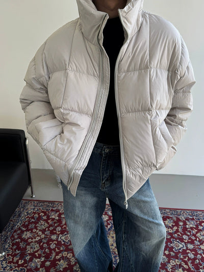 Nine Essential Hooded Down Jacket-korean-fashion-Jacket-Nine's Closet-OH Garments