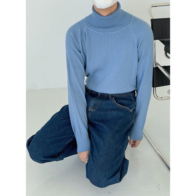 Nine Essential Knitted Turtleneck-korean-fashion-Turtleneck-Nine's Closet-OH Garments