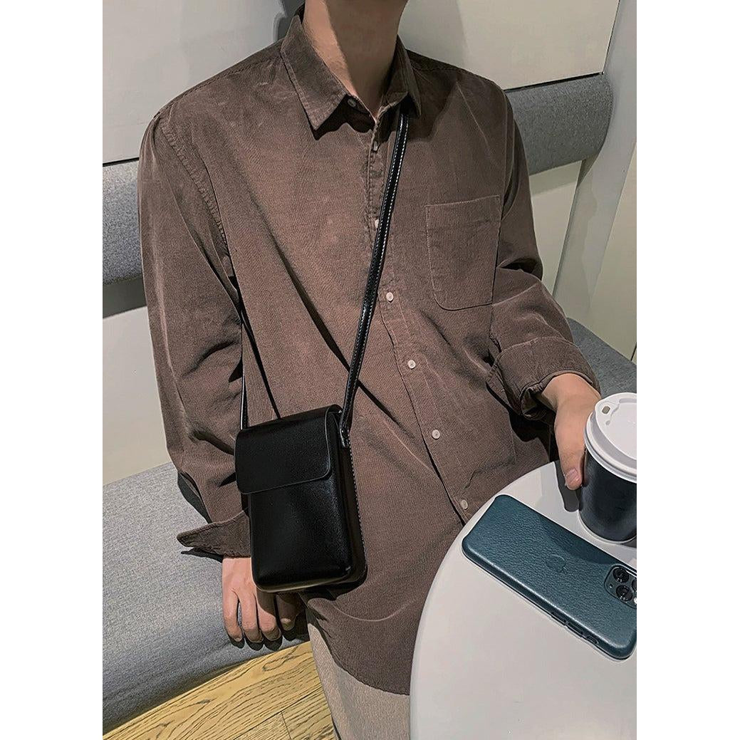 Nine Essential Leather Cross Body Bag-korean-fashion-Bag-Nine's Closet-OH Garments