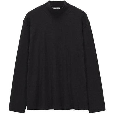 Nine Essential Mandarin Collar Long Sleeve T-Shirt-korean-fashion-T-Shirt-Nine's Closet-OH Garments