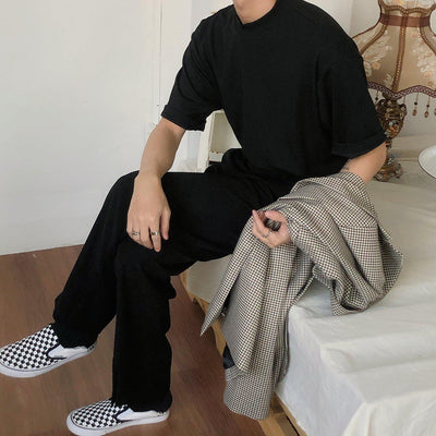 Nine Essential Mock T-Shirt-korean-fashion-T-Shirt-Nine's Closet-OH Garments