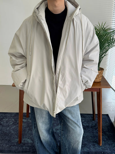 Nine Essential Solid Puffer Jacket-korean-fashion-Jacket-Nine's Closet-OH Garments