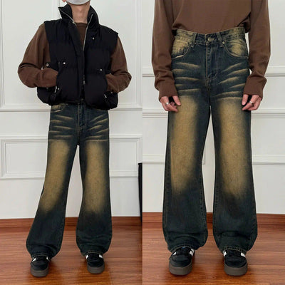 Nine Fade Emphasis Bootcut Jeans-korean-fashion-Jeans-Nine's Closet-OH Garments