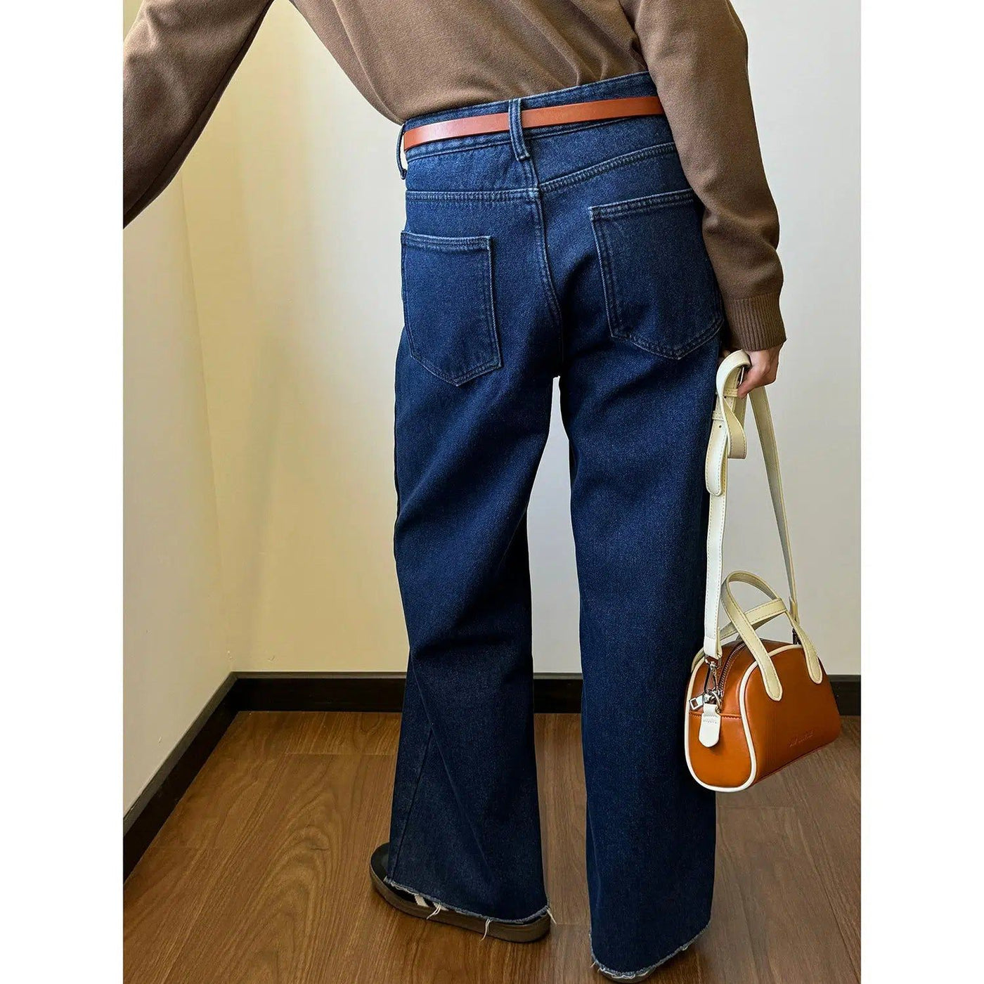 Nine Fleece Lined Relaxed Fit Jeans-korean-fashion-Jeans-Nine's Closet-OH Garments