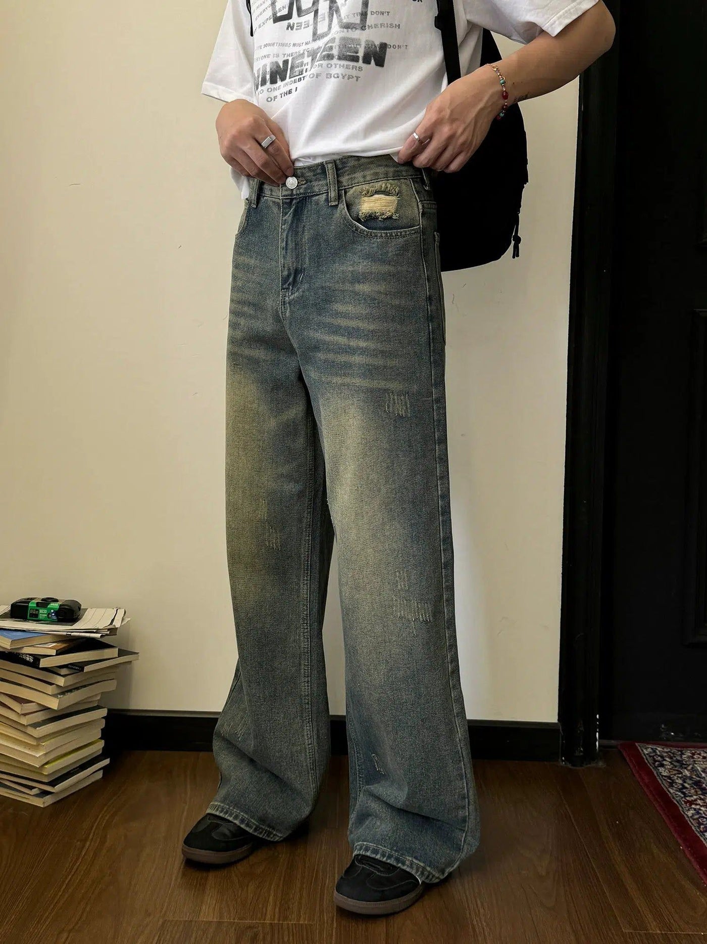 Nine Gradient Fade Straight Jeans-korean-fashion-Jeans-Nine's Closet-OH Garments