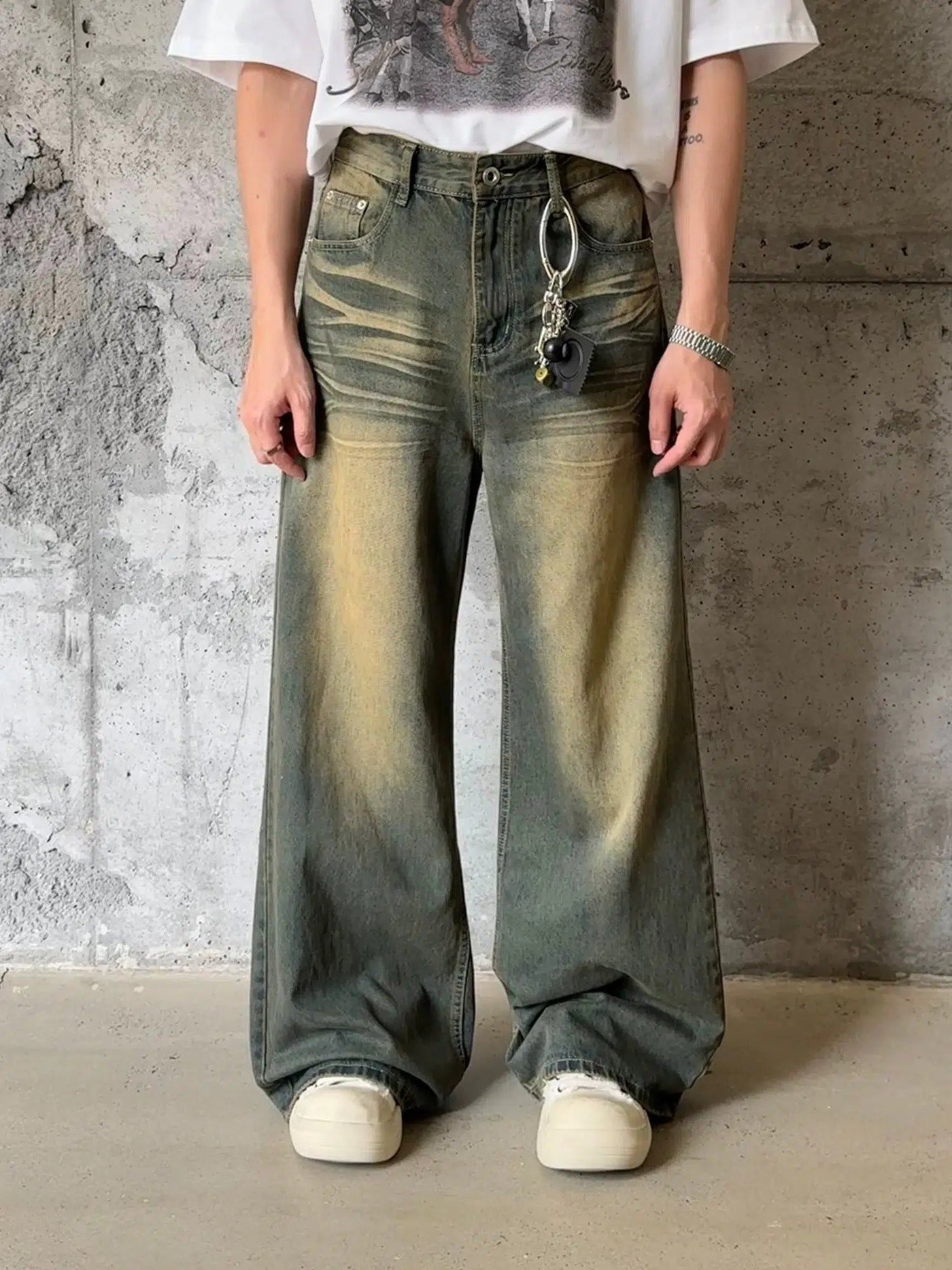 Nine Gradient Mud-Dyed Jeans-korean-fashion-Jeans-Nine's Closet-OH Garments