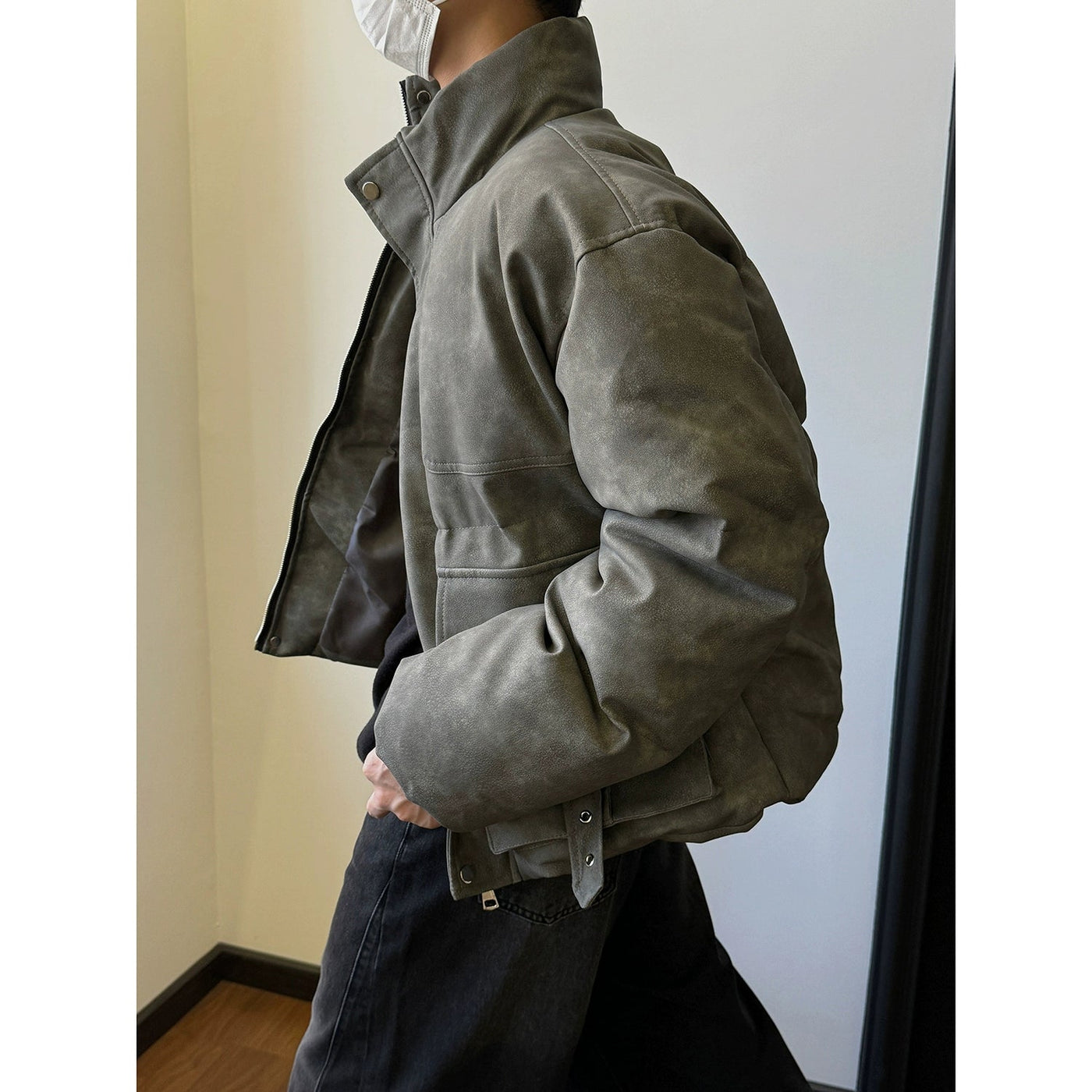 Nine Hazy Buckle Strap Jacket-korean-fashion-Jacket-Nine's Closet-OH Garments