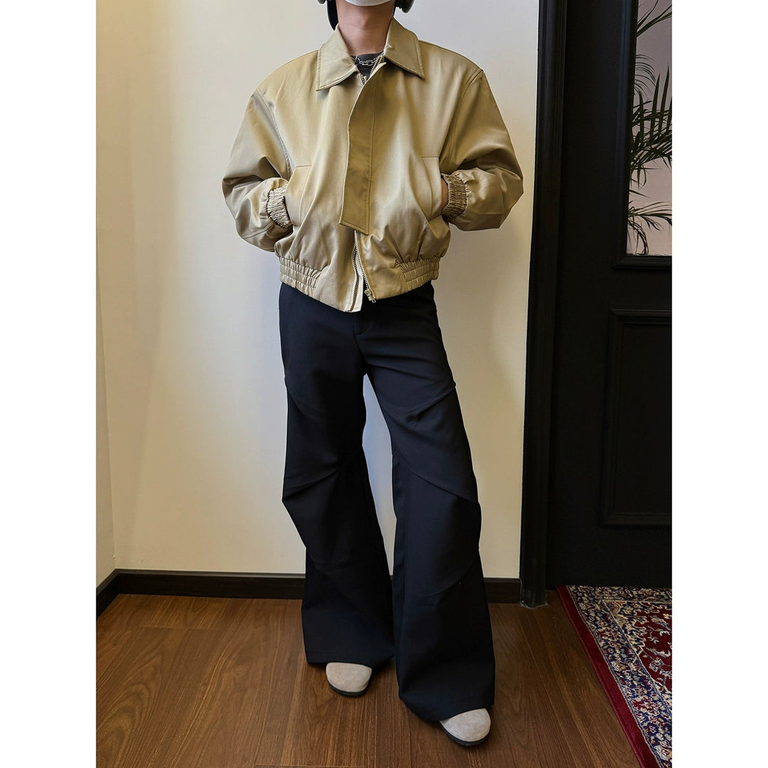 ohgarments nine drape plated ストレートスラックス nine-drape-pleated-trousers-