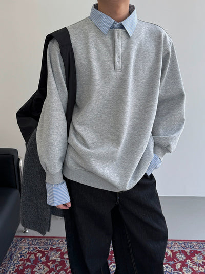 Nine Layered Shirt Crewneck-korean-fashion-Crewneck-Nine's Closet-OH Garments