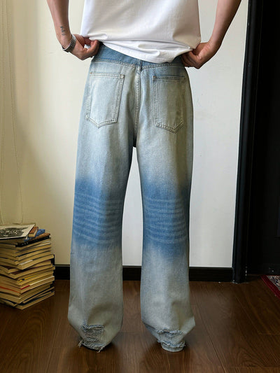 Nine Light Fade Spots Jeans-korean-fashion-Jeans-Nine's Closet-OH Garments