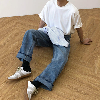 Nine Light Whiskers Jeans-korean-fashion-Jeans-Nine's Closet-OH Garments