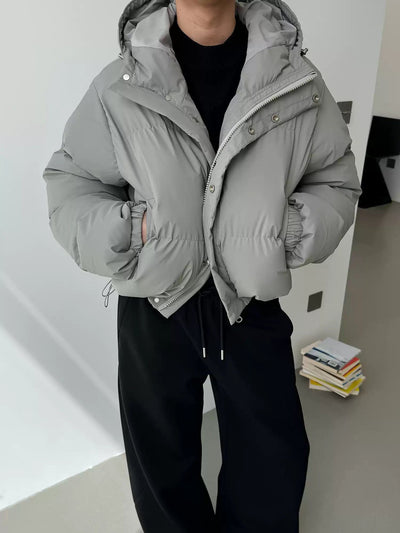 Nine Loose Shoulder Puffer Jacket-korean-fashion-Jacket-Nine's Closet-OH Garments